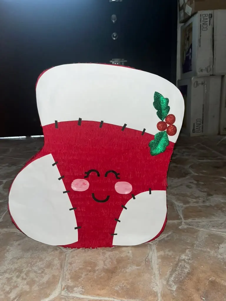 Christmas boot piñata