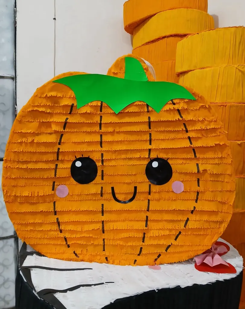 Cute pumpkin piñata