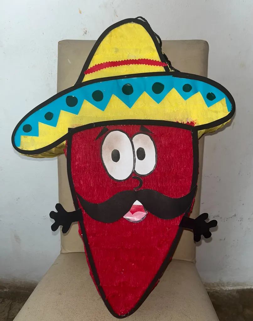 Chili and avocado piñatas
