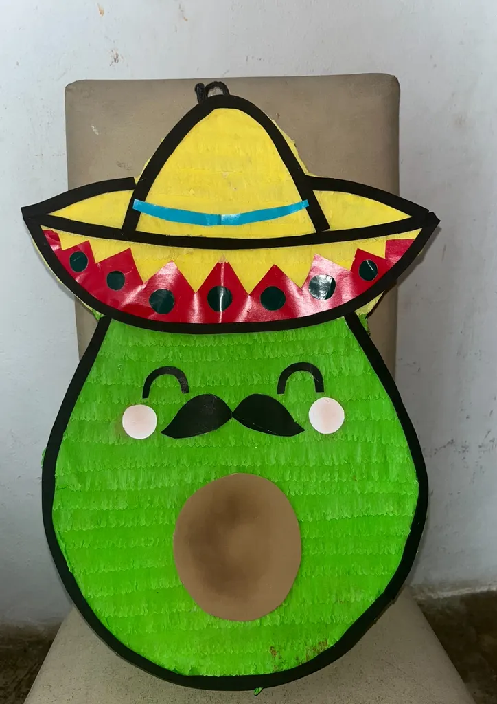 Chili and avocado piñatas