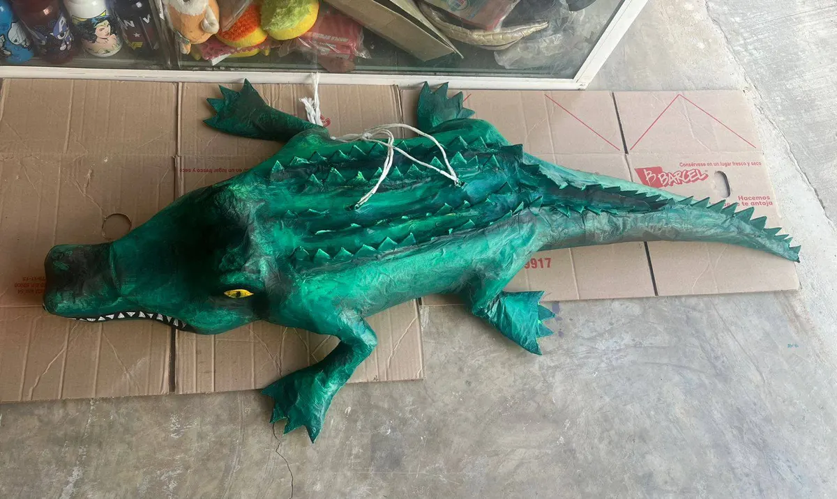 Realistic crocodile piñata