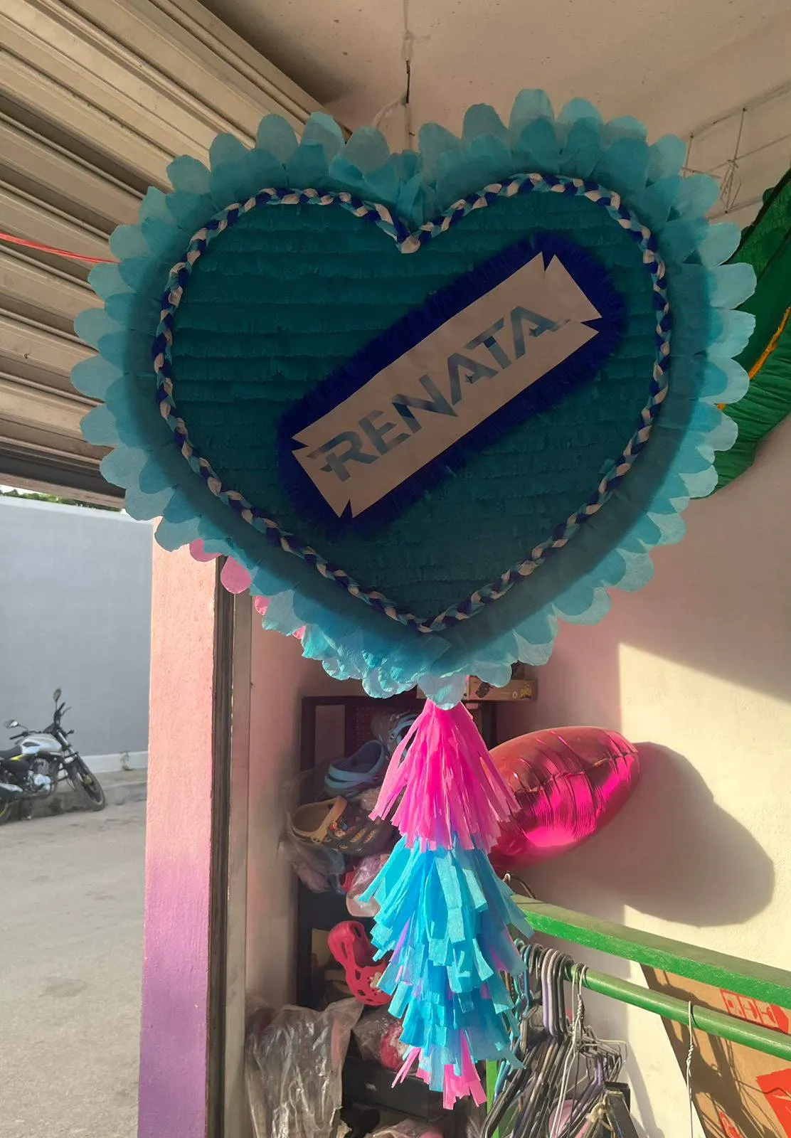 Personalized heart piñata