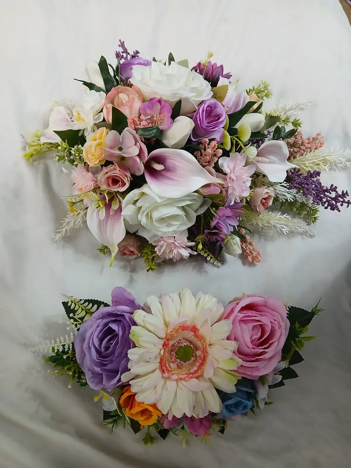 Pastel headpiece pair